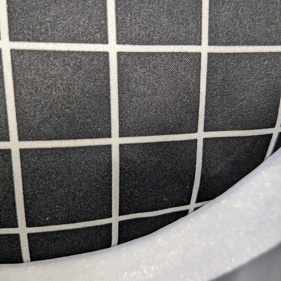 ☀️Forever 21 plaid blazer jacket Small black White checks geometric - Picture 10 of 16